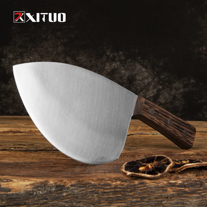 Outdoor Kitchen Knife | Handmade Stainless Steel Blade | Multifunction Chef Chopping Boning Knife |Sharp Knife