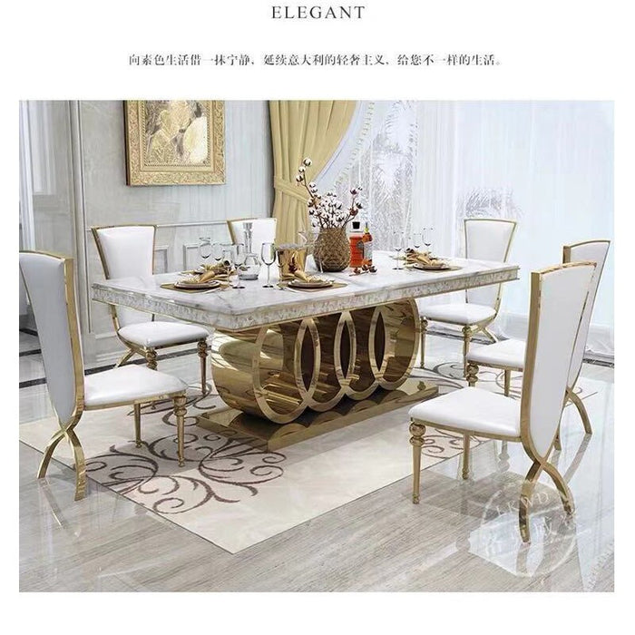 LUXURY GOLDEN DINING TABLE