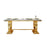 LUXURY STAINLESS STEEL MARBLE DINING TABLES & CHAIRS