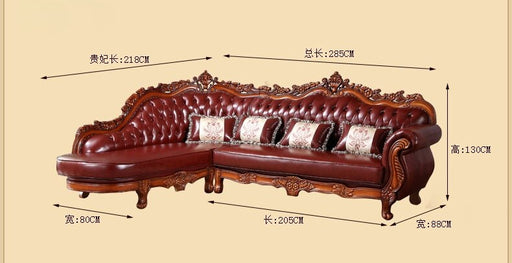 LUXURY EUROPEAN LEATHER SOFA