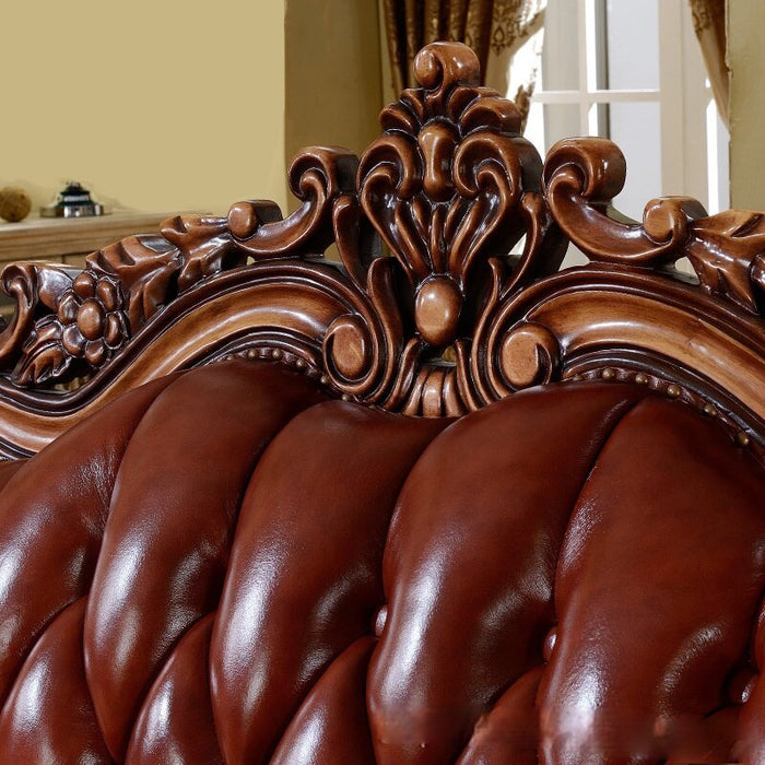 LUXURY EUROPEAN LEATHER SOFA