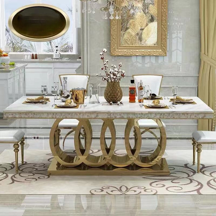 LUXURY GOLDEN DINING TABLE