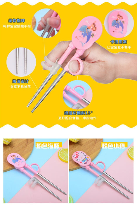 HELLO KITTY STAINLESS STEEL CHOPSTICKS