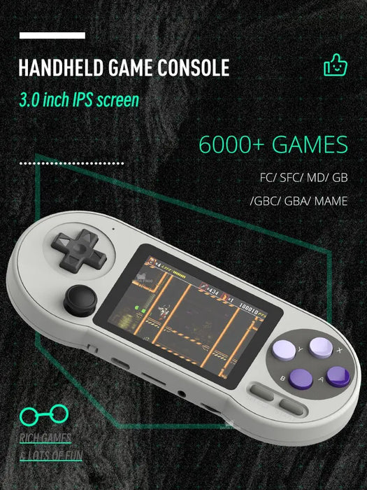 Portable Handheld Game Console | IPS Retro Game Consoles | Built-in 6000 Games Retro Video Games