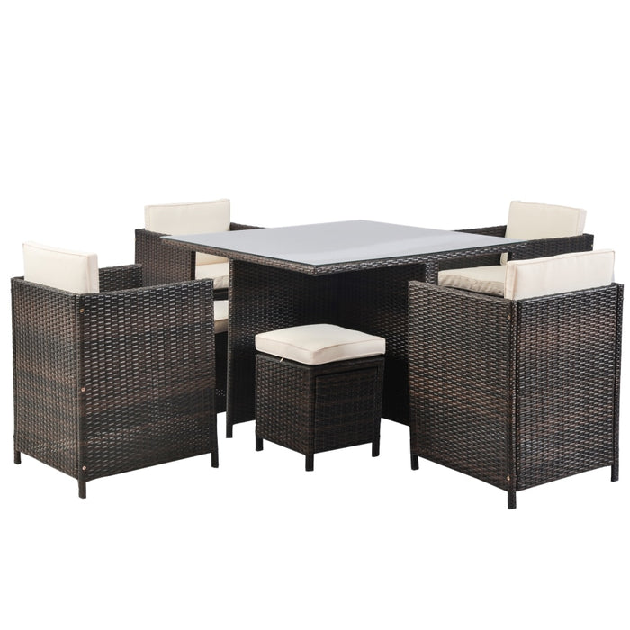 Patio Rattan Dining Set