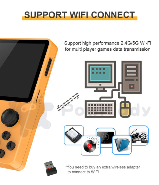 New Handheld Game Console Retro | Open Source System | RK3326 3.5-Inch 4:3 IPS Screen | Children's Gifts