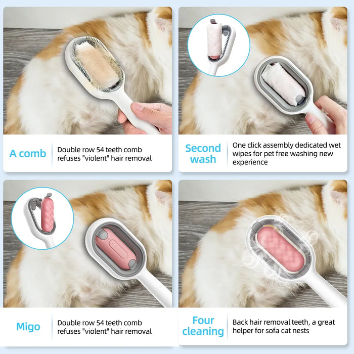 4 in 1 Pet Grooming Brush