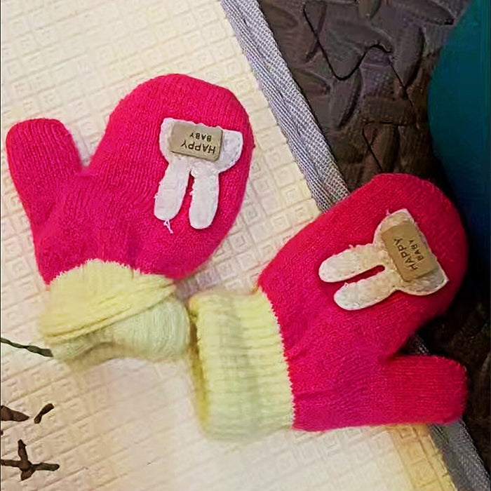 CARTOON BABY MITTENS