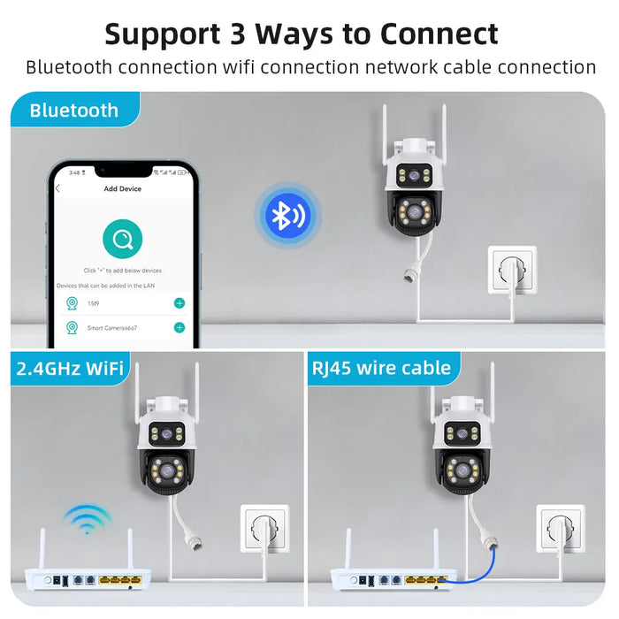 AI Track Wireless Surveillance Camera