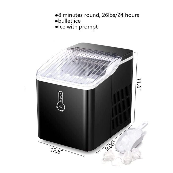 Portable Self-Cleaning Ice Maker