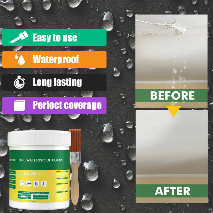 Waterproof Coating Sealant Agent | Transparent Invisible Glue With Brush | Adhesive Repair Home Roof Bathroom