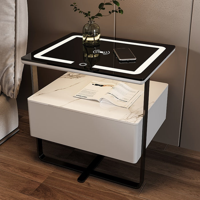 Smart Wooden Bedside Table