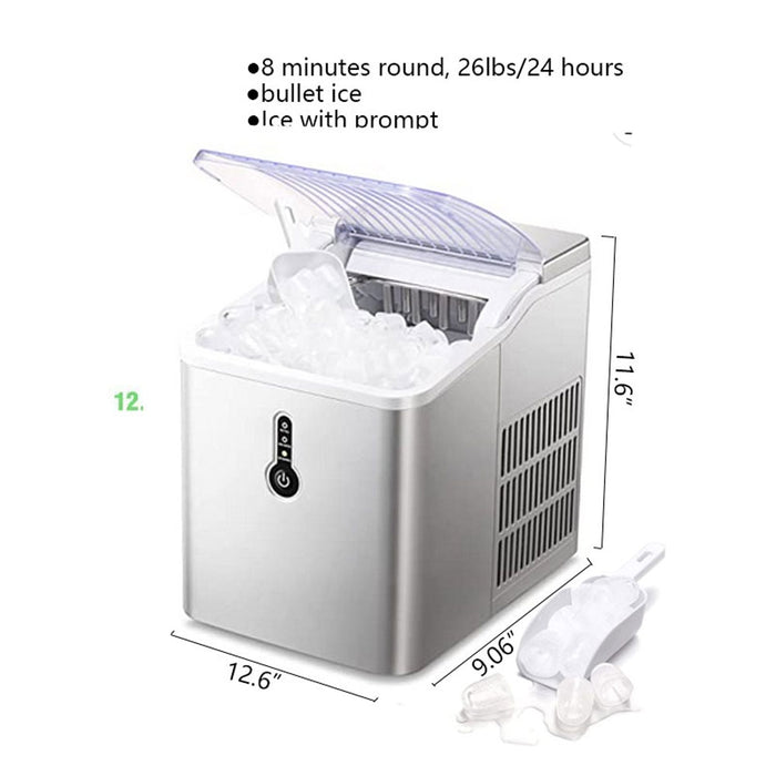 Portable Self-Cleaning Ice Maker