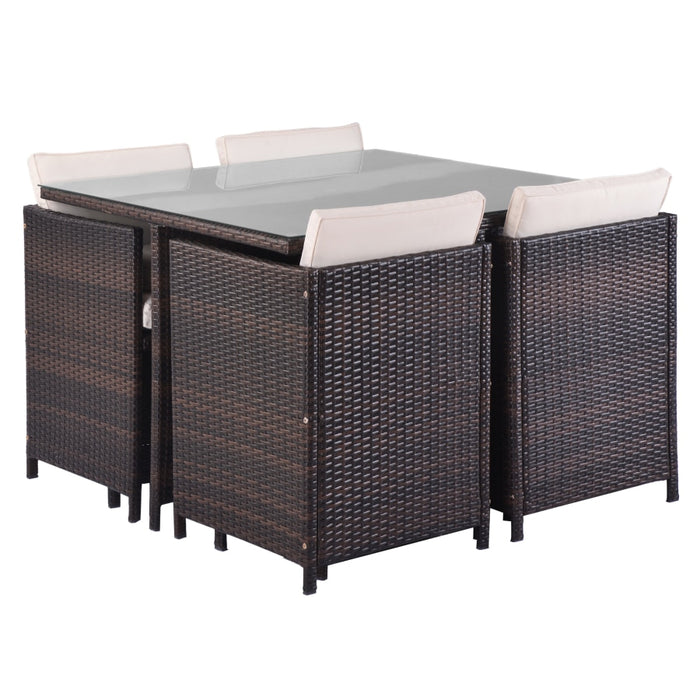 Patio Rattan Dining Set