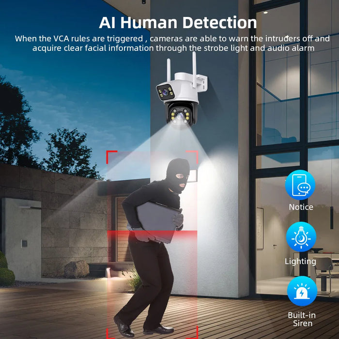 AI Track Wireless Surveillance Camera