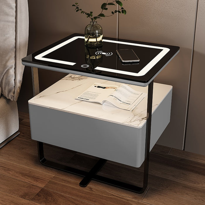 Smart Wooden Bedside Table