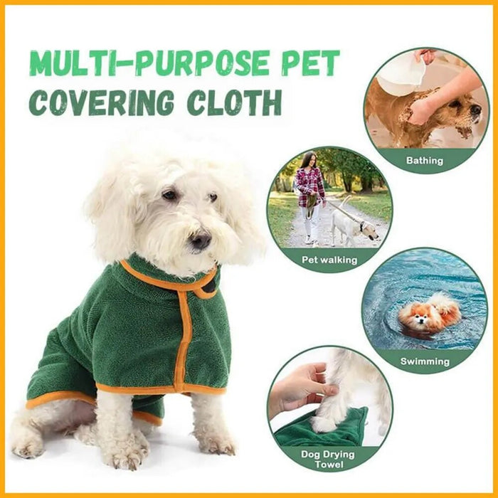 Pet Absorbent Bathrobe