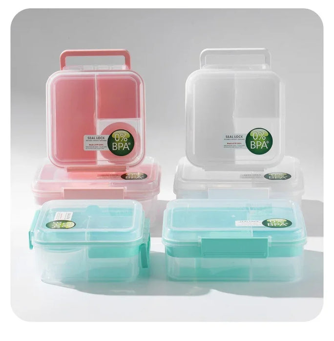 Portable Handle design Double layer Lunch box Compartment Bento Boxes Workers| Students |Toddlers | Bento Containers | Outdoor | Salad | Picnic box