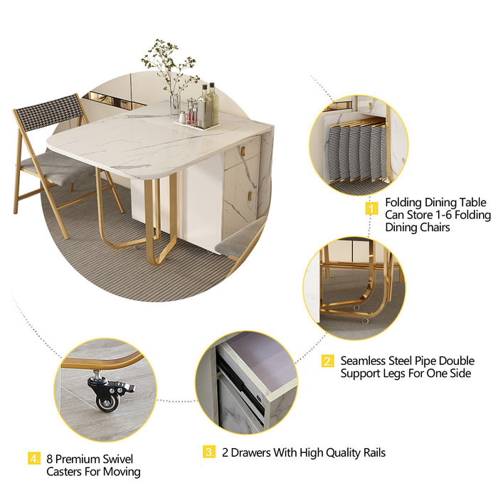 Compact Foldable Dining Set