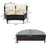 5-piece Outdoor UV-resistant Patio Sofa Set 