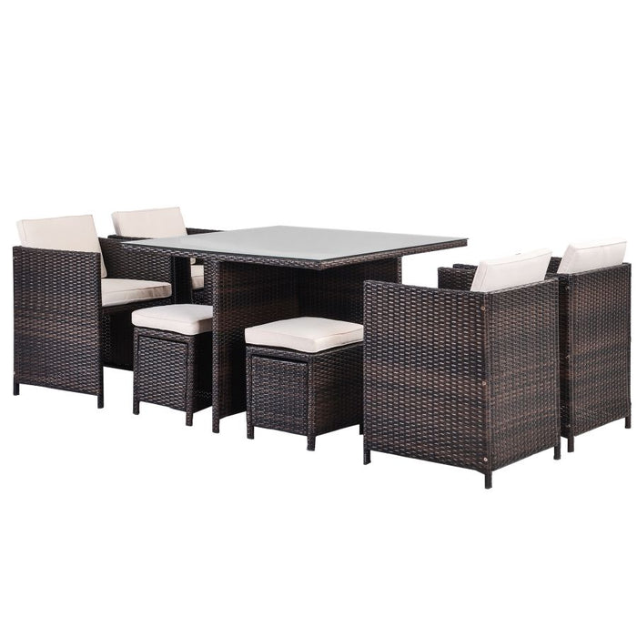 Patio Rattan Dining Set