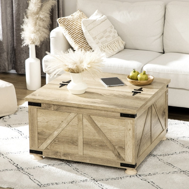 Flip-top Lids Storage Coffee Table